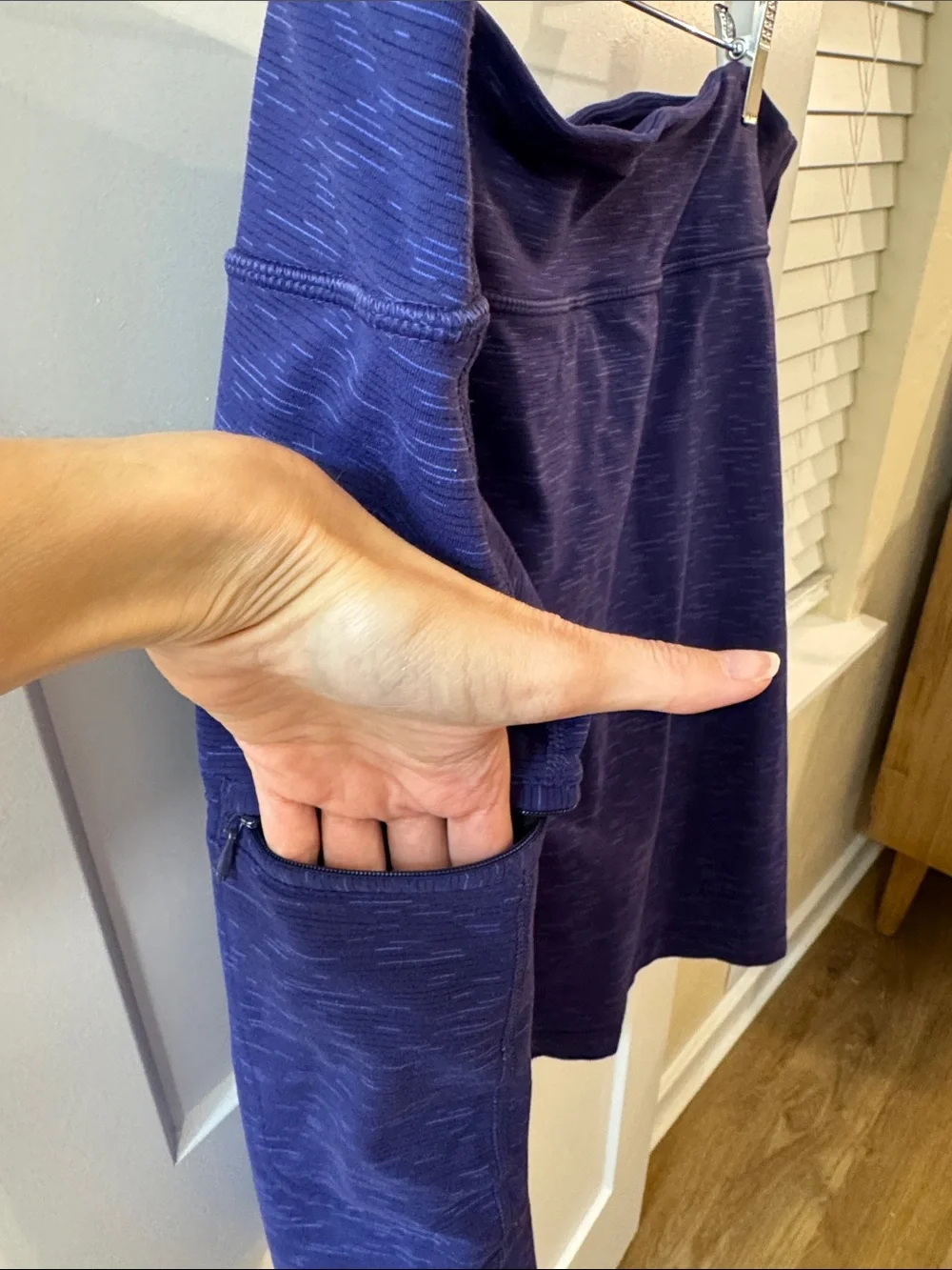 Duluth Trading Co Blue Active Mini Skirt with Built-in Shorts and Pocket XXL